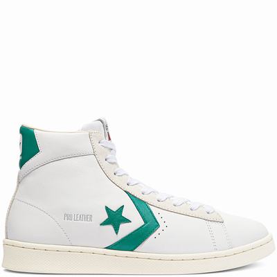 Férfi Converse Pro Leather Magasszárú Cipő CO7560142 Fehér/Zöld